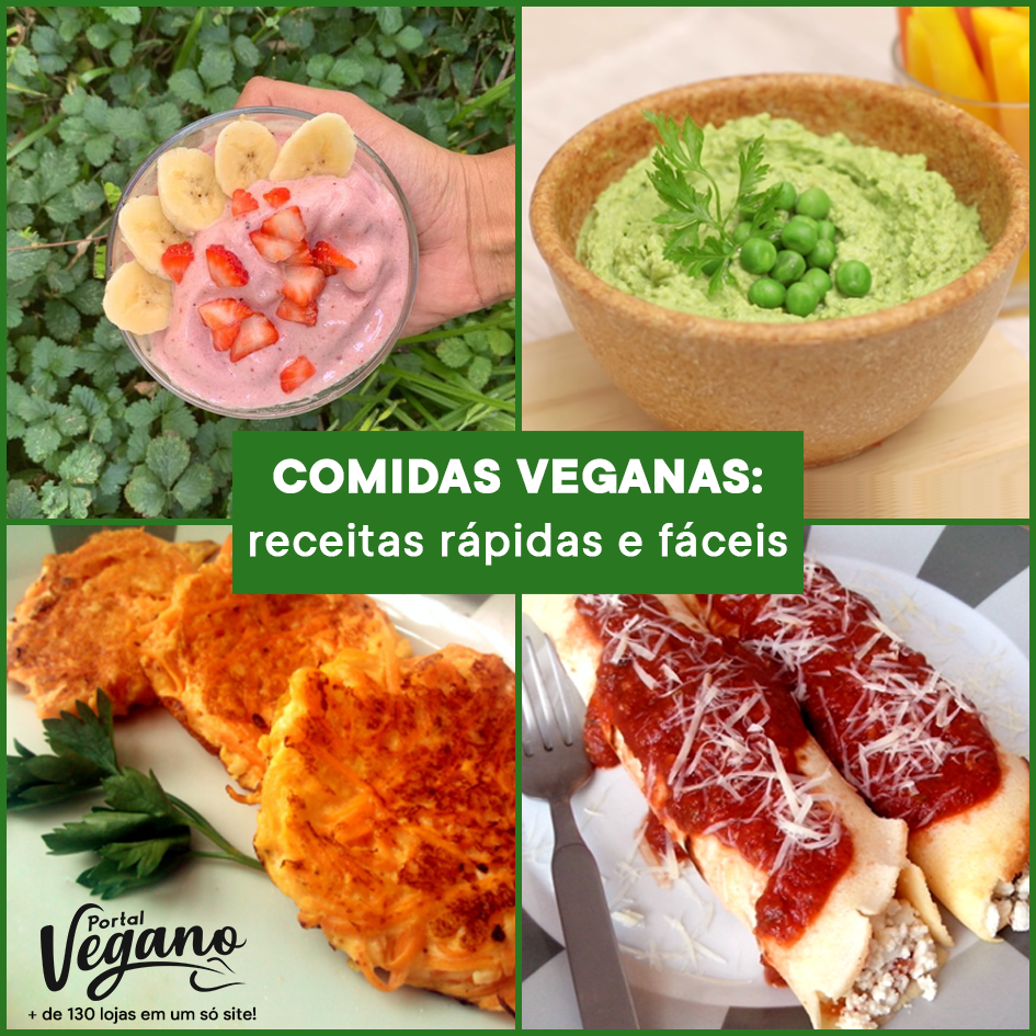 Comidas veganas receitas rápidas e fáceis Portal Vegano