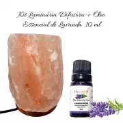 Kit Luminária Difusora + Óleo Essencial de Lavanda Aromá 10ml