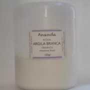 Argila Branca Kaolin (orgânica) – 100 gr