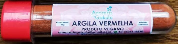 Argila Vermelha - Tubete de 35g - Aromas de Gokula