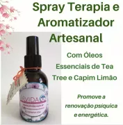 Spray Terapia e Aromatizador Artesanal com Óleo Essencial de Tea Tree e Capim Limão - 120ml da ÁRVIDA