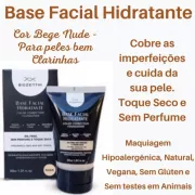 Base Facial Hidratante Bege Nude Hipoalergênica 30ml - Natural - Vegana da BIOZENTHI