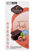 TABLETE CHOCOLATE ZERO AÇÚCAR COM AVELÃS 80g 