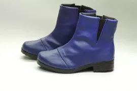 Bota Vegana Elástico Azul
