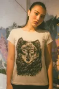 Camiseta "Lobo" CINZA