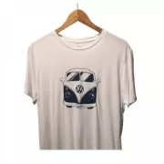 Camiseta Viscose de Bambu Masculina Branca Kombi