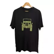 Camiseta Viscose de Bambu Masculina Preta Jeep