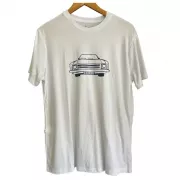 Camiseta Viscose de Bambu Masculina Branca Carro Opala