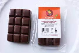 Barrinha Chocolate e Laranja cristalizada - 25gr