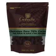 Gotas Chocolate 70% Cacau Sem Açúcar e Sem Adoçante - 400g
