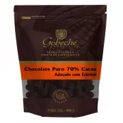 Gotas Chocolate 70% Cacau Adoçado com Eritritol - 400g