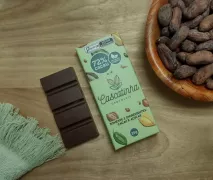 kit 06 unid. chocolate barra 72% cacau, adoçado com açúcar demerara orgânico 150g
