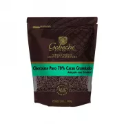 Chocolate Puro 70% Cacau Granulado Adoçado com Eritritol - 90g