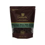 Gotas Chocolate 70% Cacau c/Tâmara s/Açúcar e Adoçante 90g