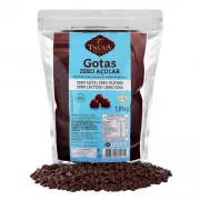 Gotas de Chocolate Zero Açúcar 56% Cacau-Uso Culinário-1,01kg