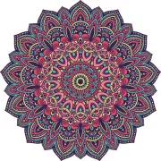 Tapete Mandala Dália Color