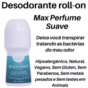 Desodorante Roll-on 65ml - MAX Perfume Suave - Natural - Vegano da BIOZENTHI