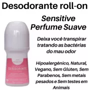 Desodorante Roll-on 65ml - SENSITIVE Perfume Suave - Natural - Vegano da BIOZENTHI