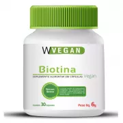 Biotina 500mg 30 capsulas - Wvegan