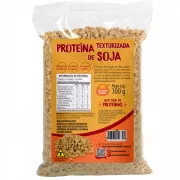 Proteína Texturizada de SOJA 300 g (cor natural)