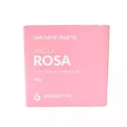 Sabonete Argila Rosa - Vegetal - Em Barra