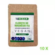 Cloreto de Magnesio PA c/ 10 saches 33g cada - Wvegan