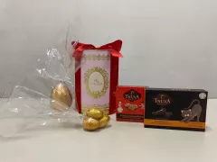 Lata Rosa Presente Páscoa com Chocolates - 300g