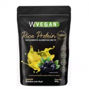 Rice Protein Premium 900g Sabor Banana com Acai Embalagem Refil - WVegan
