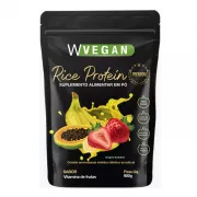 Rice Protein Premium 900g Sabor Vitamina de Frutas Embalagem Refil - WVegan