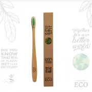 Escova Dental De Bambu Eco Natural - Verde