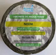 Sabonete Argila Verde - Neem 90g - Aromas de Gokula