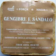 Sabonete Argila - Força & Magia - Gengibre e Sândalo 120g - Aromas de Gokula