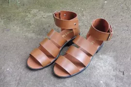Sandália Vegana - Pérola Ocre
