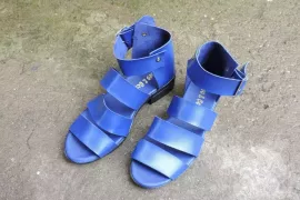 Sandália Vegana - Pérola Azul