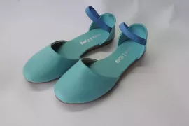 Sapatilha Vegana Elástico - Azul Claro