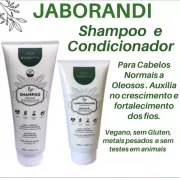 Kit Shampoo E Condicionador De Jaborandi - Natural - Vegano - Sem Glúten
