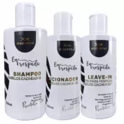 Encrespada Kit Shampoo Condicionador Leave-in Cabelos Cacheados