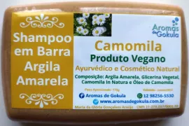 Shampoo em Barra com Argila Amarela - Camomila 170g - Aromas de Gokula