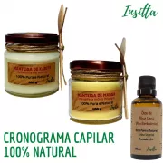 Cronograma Capilar 100% Natural Kit 3 Produtos