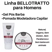 Kit Bellotratto Beleza Masculina Gel Pós Barba + Pomada Modeladora Capilar da Biozenthi