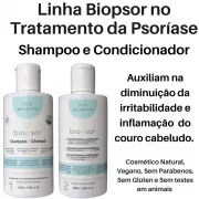 Kit Biopsor Para Psoríase Shampoo E Condicionador - Sem Glúten - Vegan