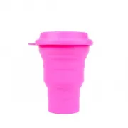 Copo Reutilizável de Silicone Rosa 480 ml – SILICUP
