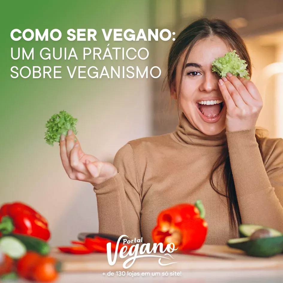 Como ser vegano: um guia prático sobre veganismo. Na imagem, mulher feliz segurando legumes