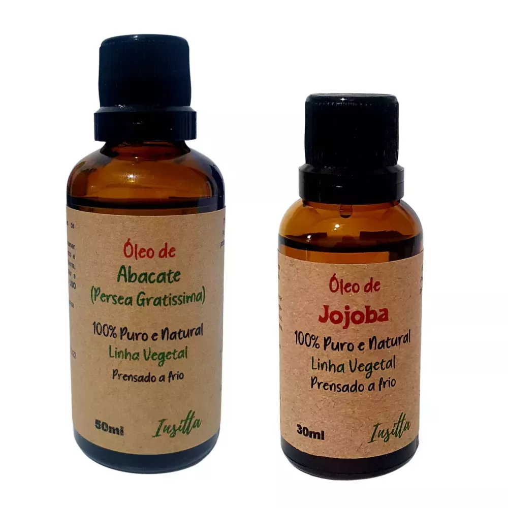 Kit Óleo de Jojoba 30ml + Abacate 30ml - Eco Care