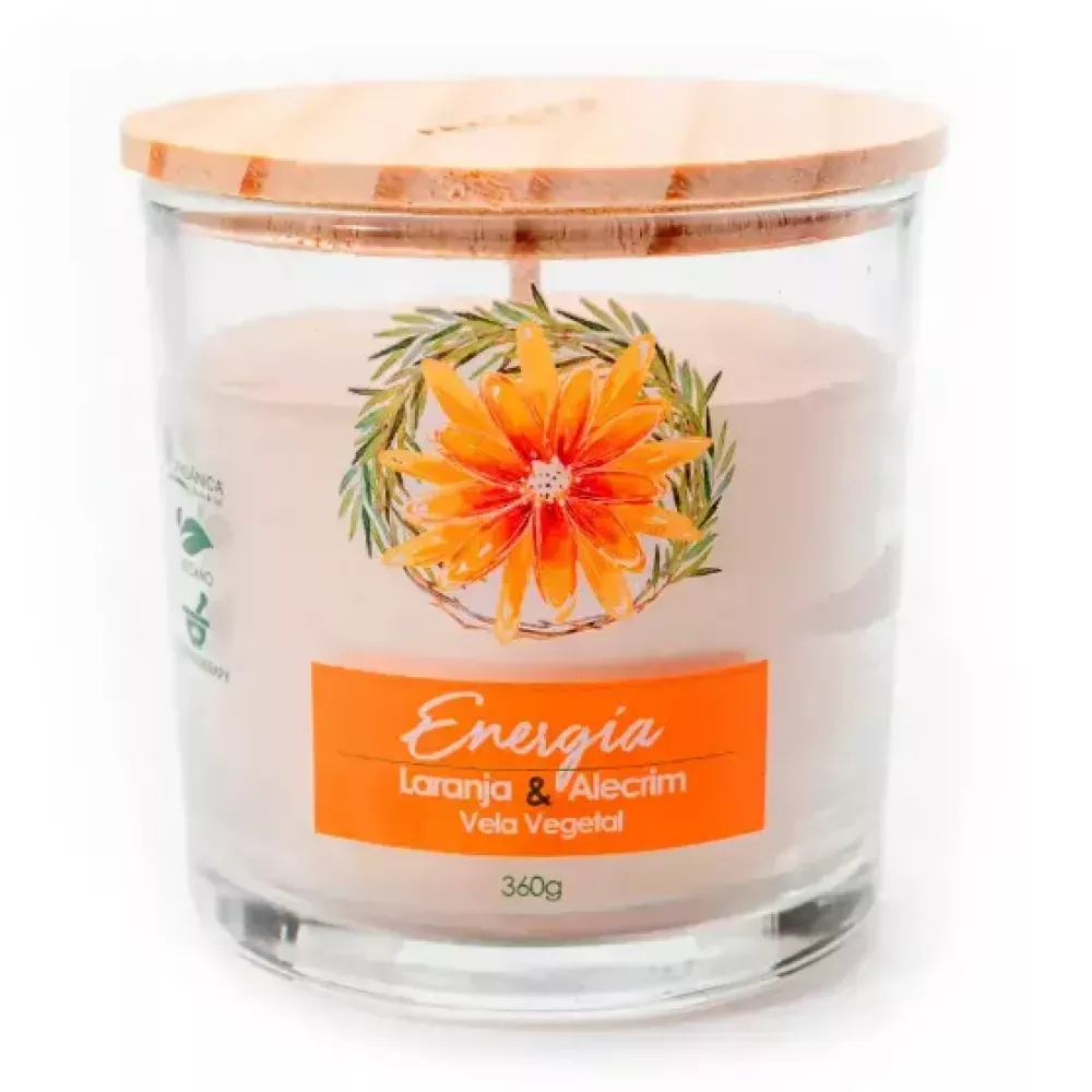 Vela AromÁtica Energia Orange And Portal Vegano 9903