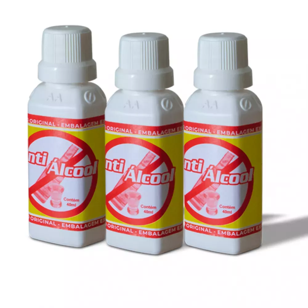 Antiálcool para parar de beber Kit com 3 | Portal Vegano