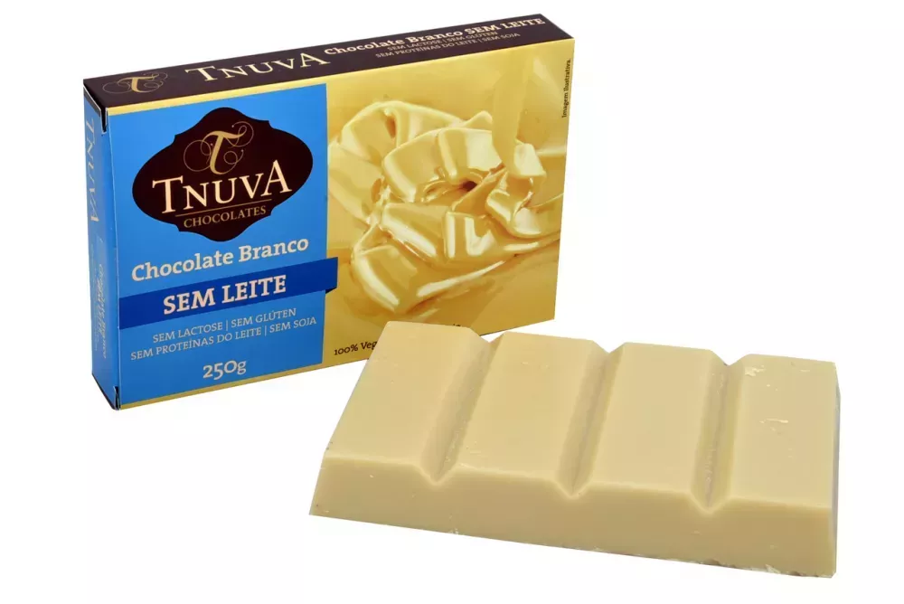 Barra Chocolate Branco Vegano 200g Uso Culinário – Tnuva